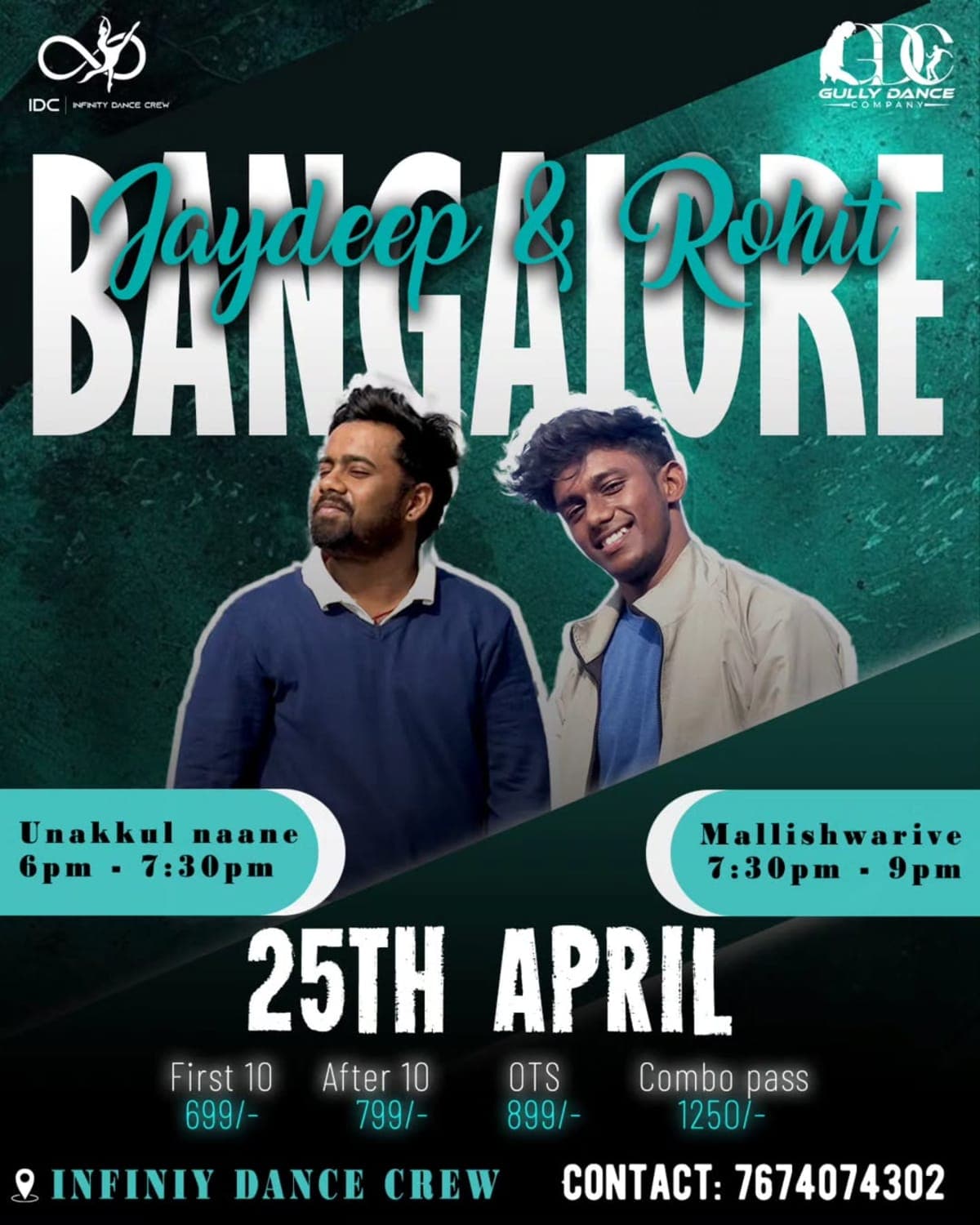 Dance workshop by Jaydeep and Rohit