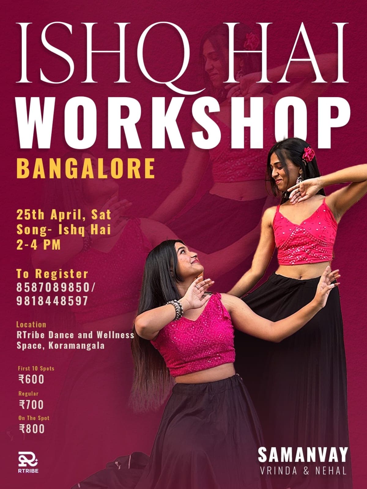 Semi-Classical dance workshop by Vrinda and Nehal